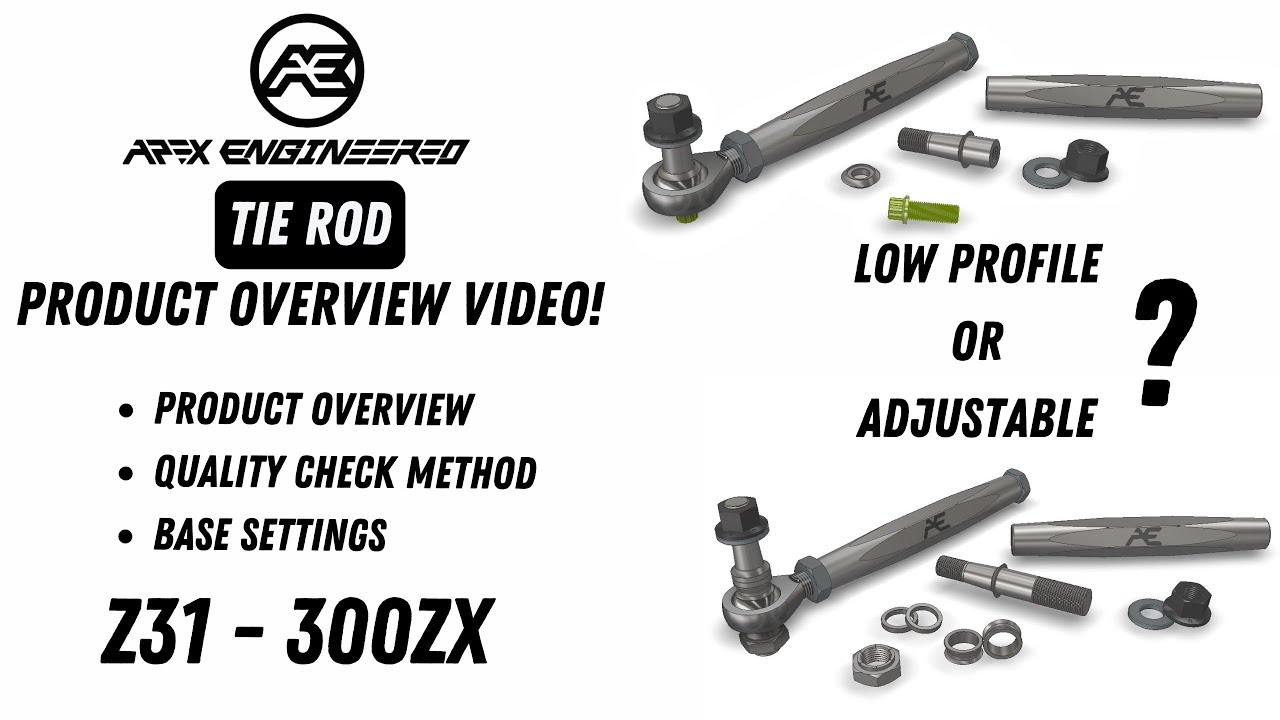 Z31 Adjustable Front Tie Rods - Apex Engineered