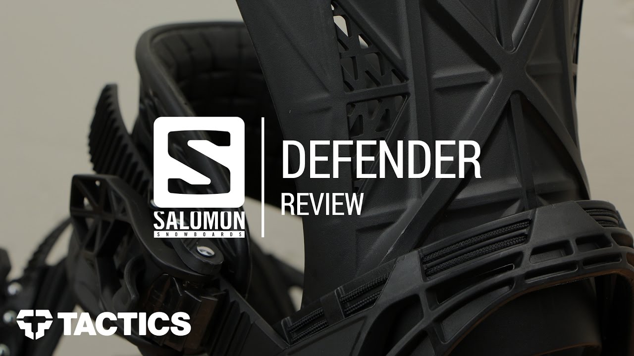 Salomon Defender 2018 Snowboard Binding Review - Tactics - YouTube
