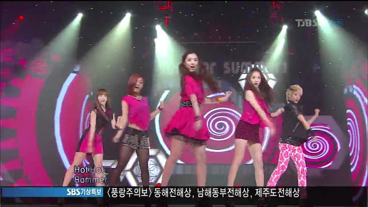 HDTV] 에프엑스 (f(x)) - Hot Summer (2011.06.26 인기가요) - YouTube