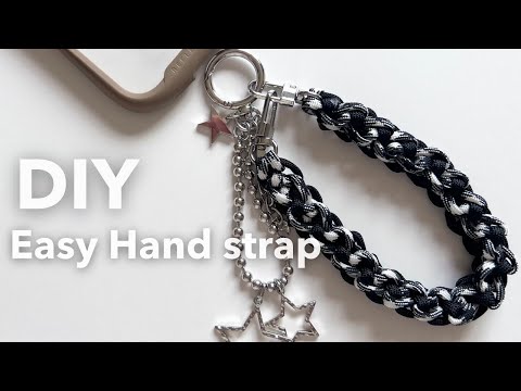 Super Easy Stylish Macrame Hand Strap Made with Paracord | Even