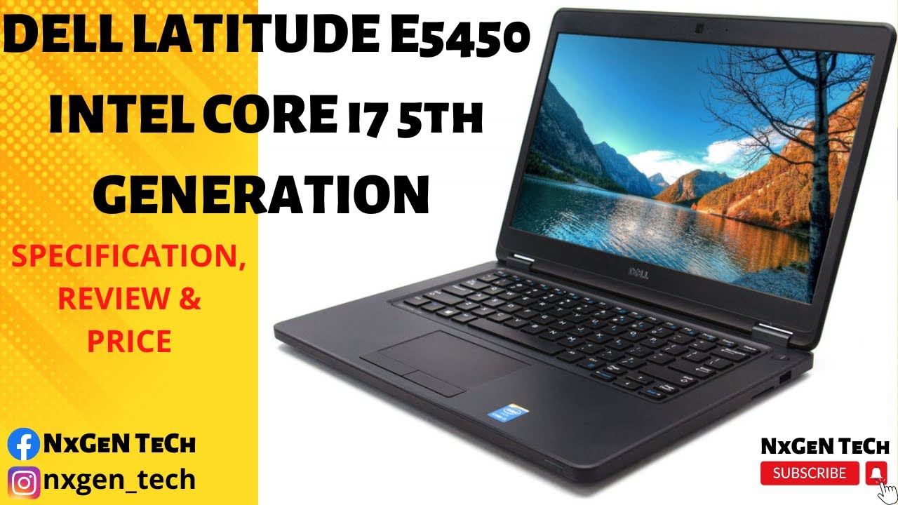 DELL LATITUDE E5450 i7 5th GEN SPECS, REVIEW, PRICE - YouTube