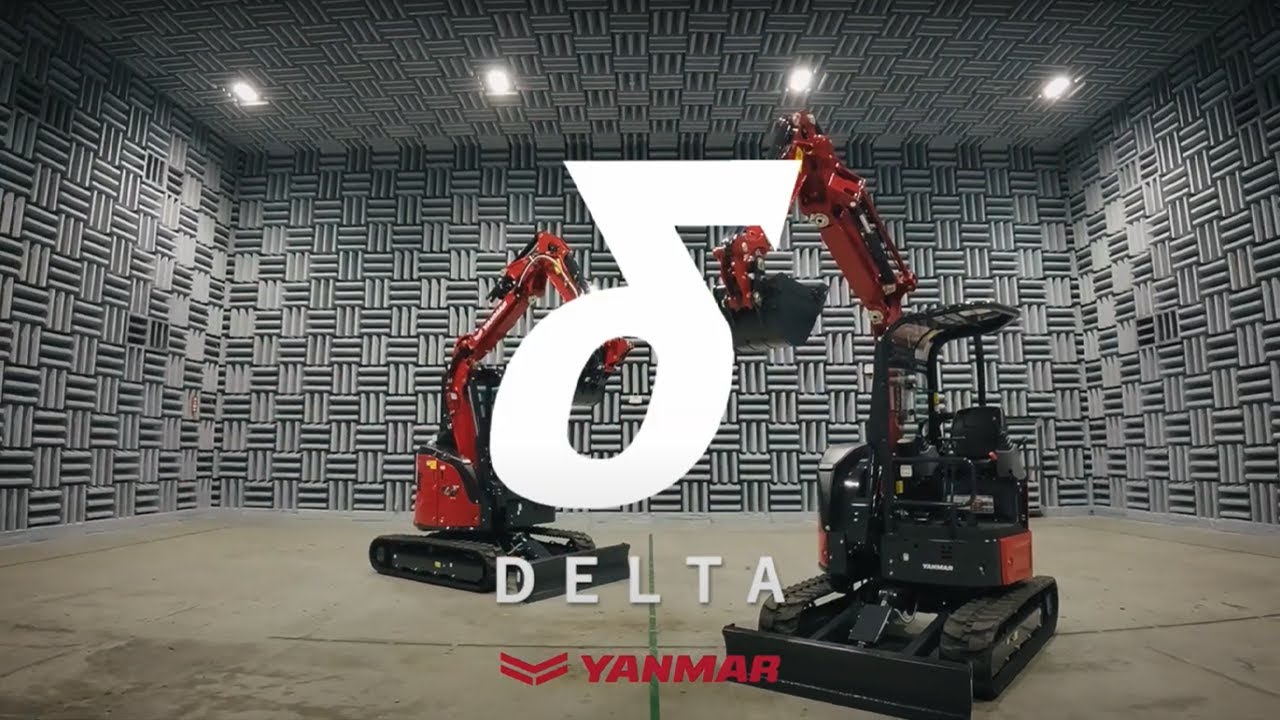 超小旋回ミニショベル B3δ/B4δ - YouTube