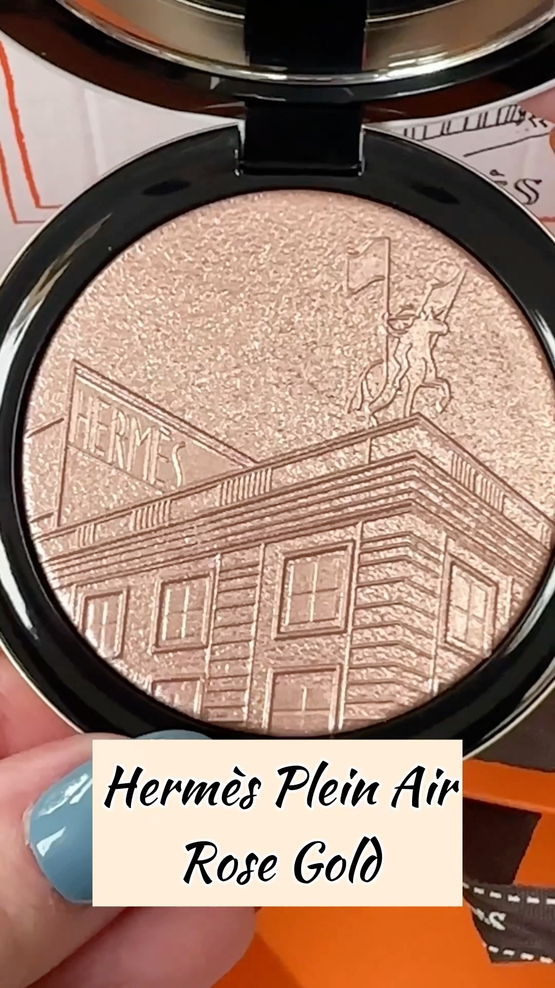 Hermès Plein Air, 24 Faubourg face and eye illuminating powder