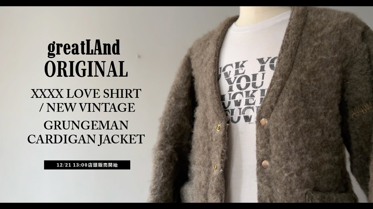 12/21 販売開始】 greatLAnd ORIGINAL XXXX LOVE SHIRT / NEW VINTAGE