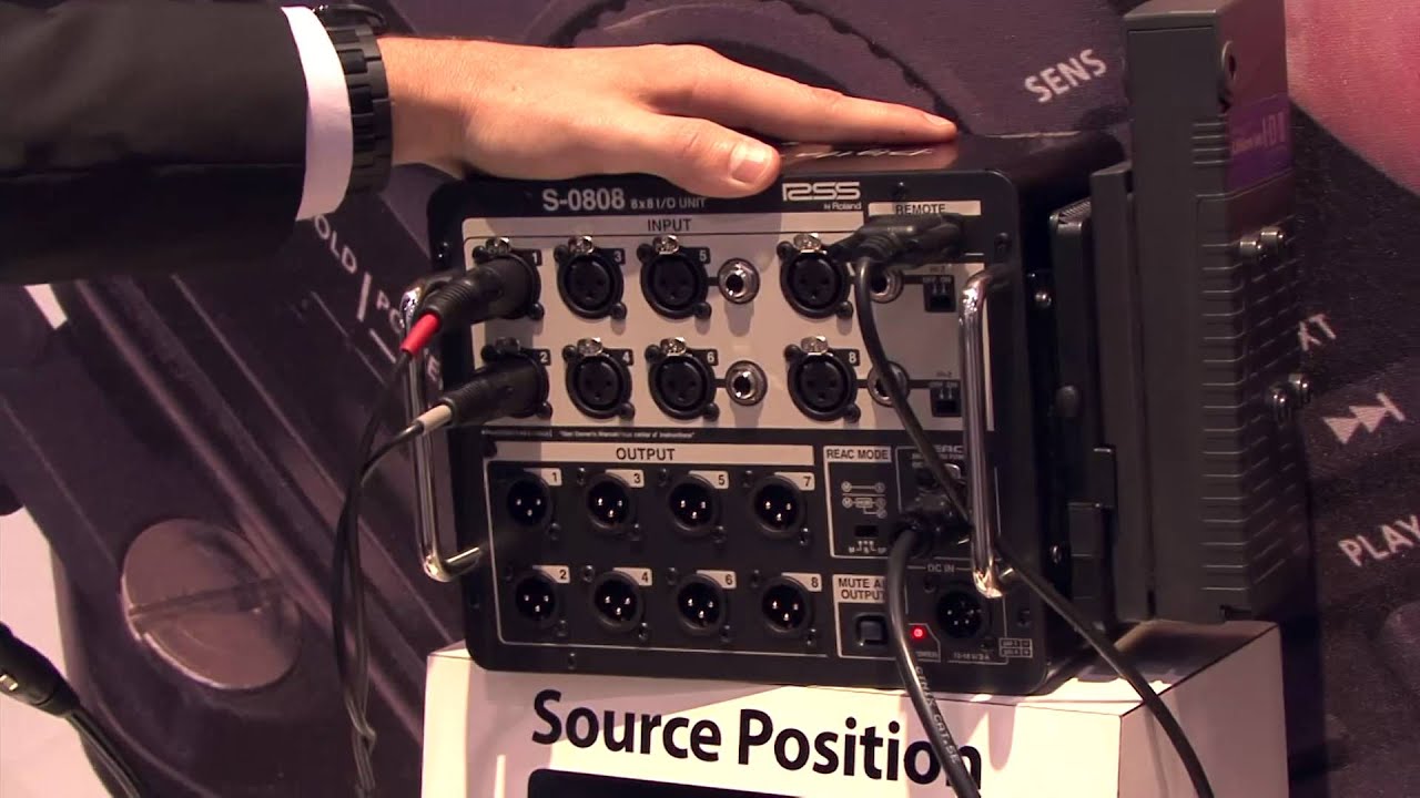 NAB 2012 - Roland S-0808 Digital Snake System - YouTube