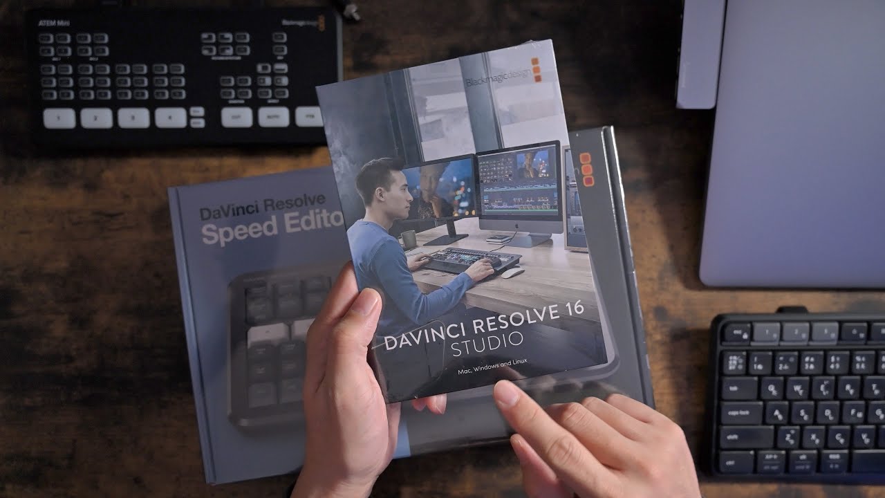 Speed Editor 開封、有償版 Davinci Resolve 17 導入、初期設定 - YouTube