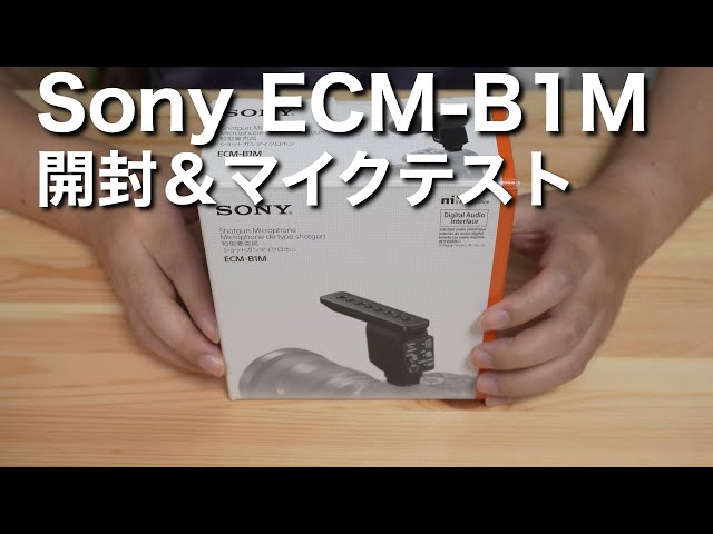 SONY の神マイク ECM-B1Mを 開封＆マイクテスト！ZV-E10M2で試してみた