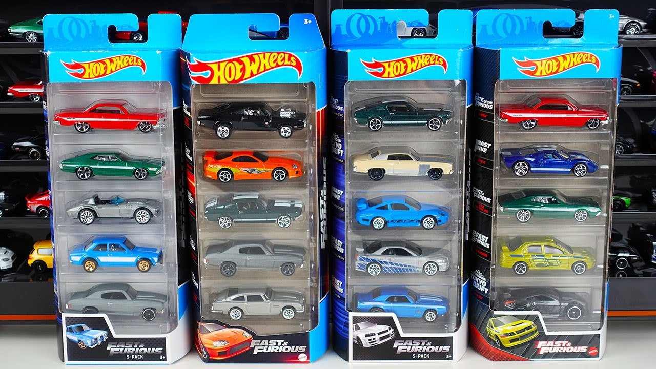 Check out the Hot Wheels Fast & Furious 5-Car Pack, featuring 20