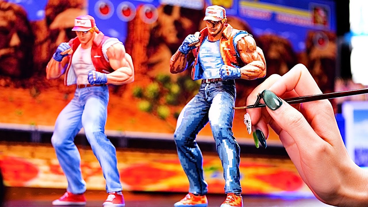 I tried painting the TERRY BOGARD figure in a 