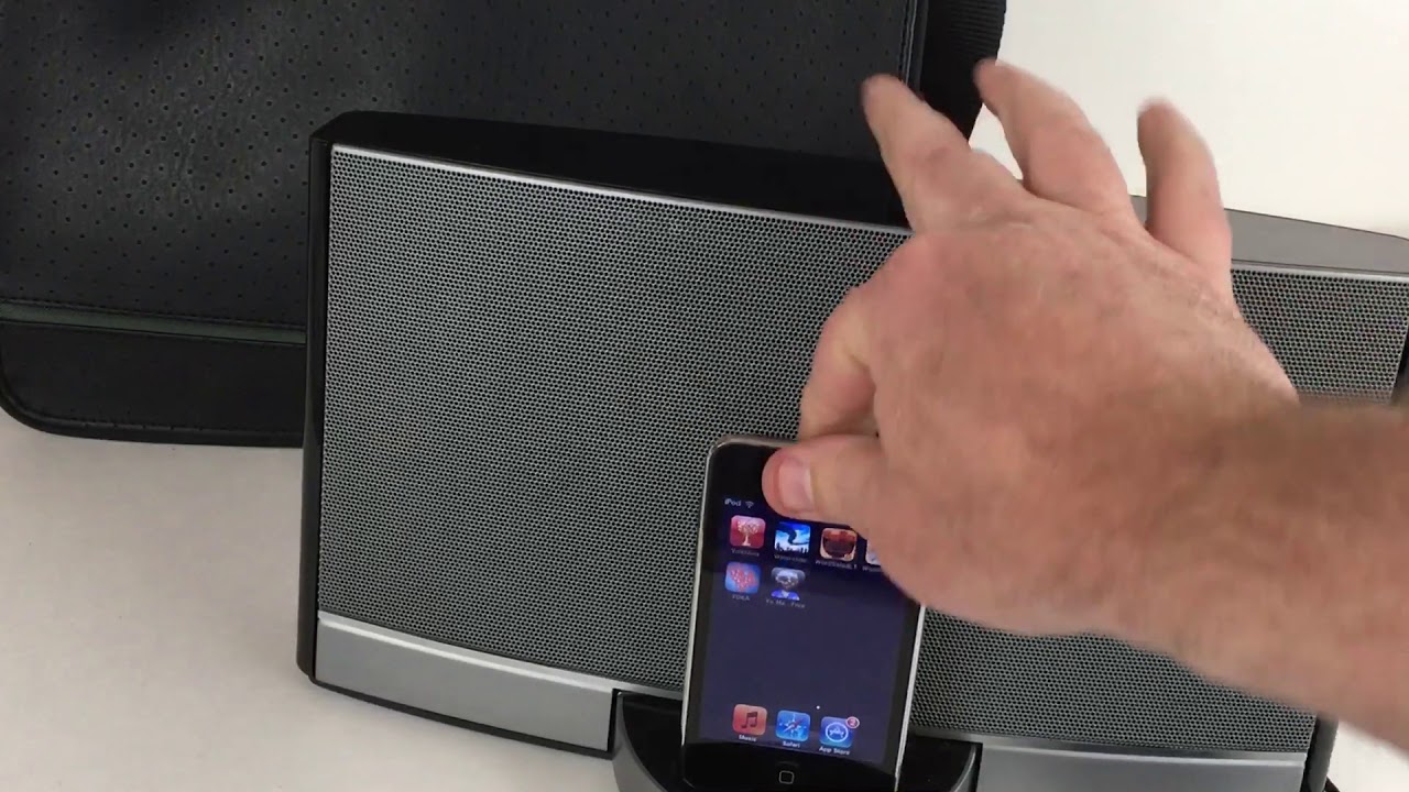 Bose Sound Dock Portable Music System w/ iPod Touch - YouTube