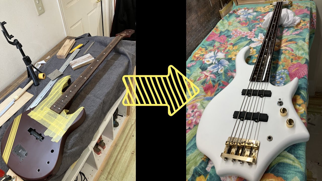 リペア] 昔作ったベースを修理・改造する Modifications to a bass