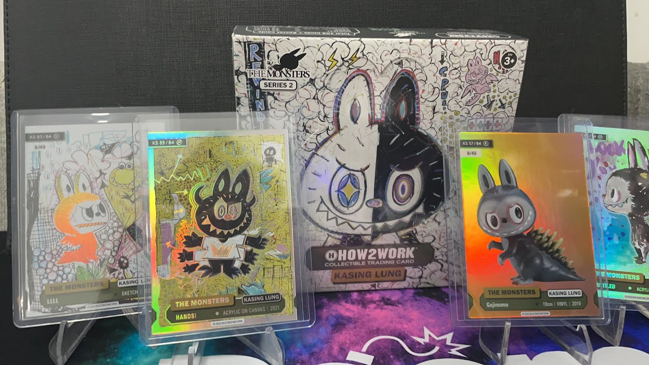 How2Work The Monster Series 2 Collectable Trading Card Case Break