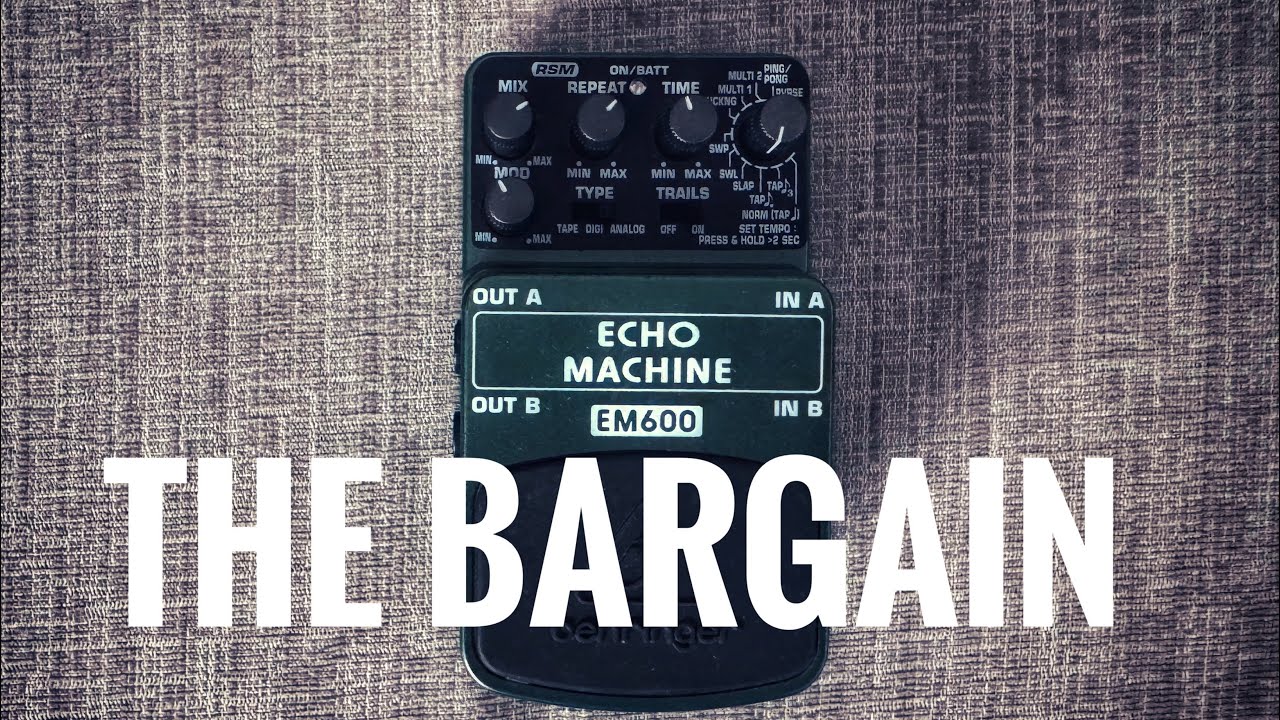 Tone Focus - Behringer Echo Machine EM600 (Line6 Echo Park) - YouTube