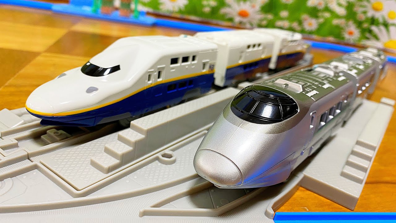 プラレール 新幹線Year2022 400系つばさ＆E4系Max連結セット のせ