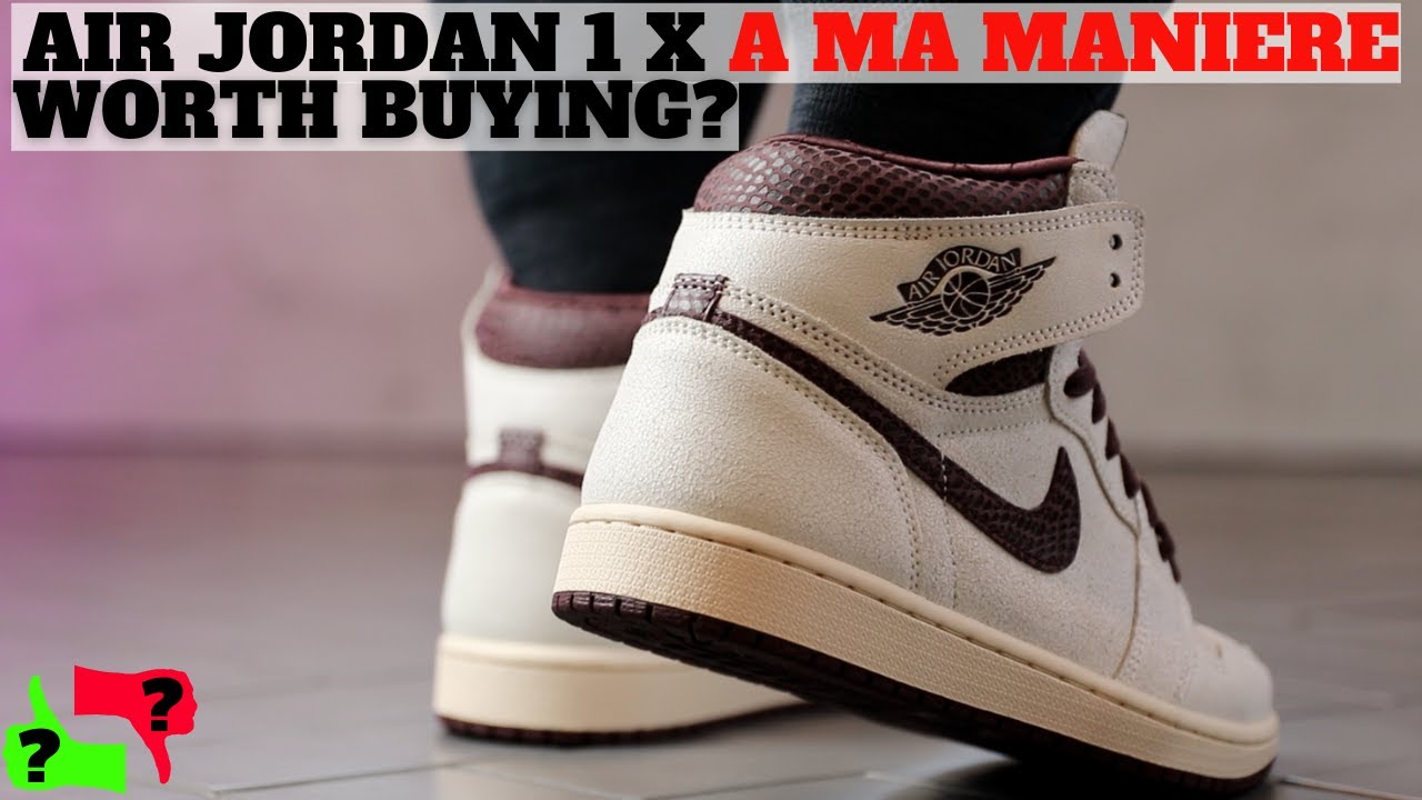 Worth Buying? Air Jordan 1 x A Ma Maniére Sail and Burgundy Review