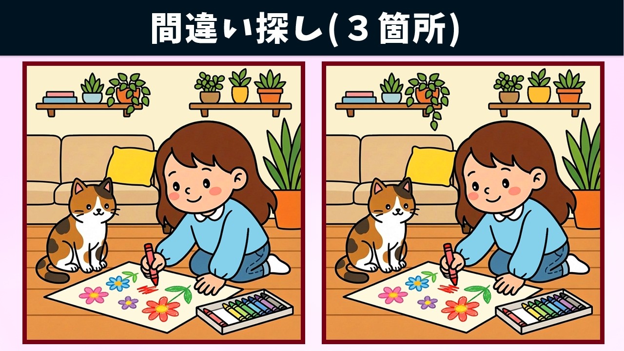 Spot the 3 Differences | Illustration Version #2109 - YouTube