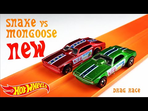 Hot Wheels drag race | The return of Snake vs Mongoose - YouTube