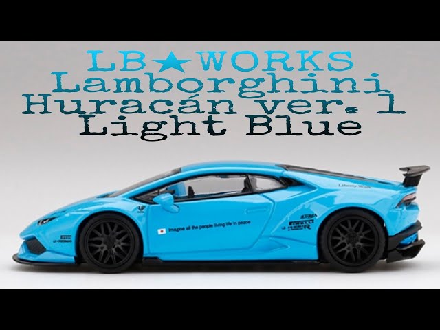MINI GT LB-WORKS Lamborghini Huracán ver. 1 Light Blue / No. 189