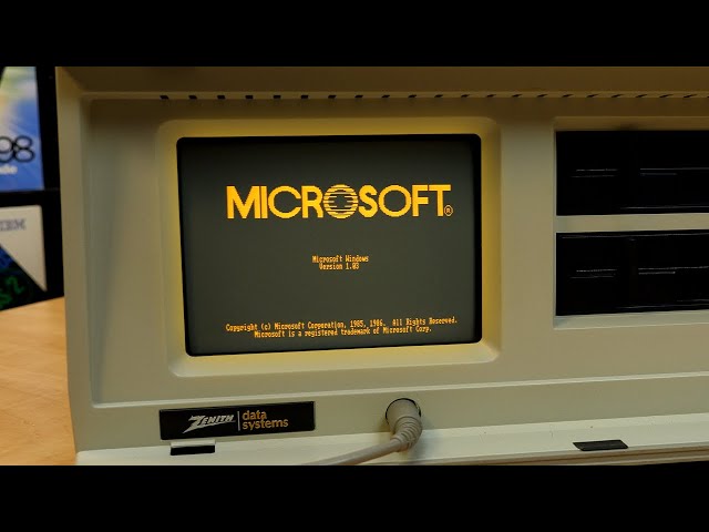 Installing Windows 1.0 on an '80s Zenith Portable PC! - YouTube