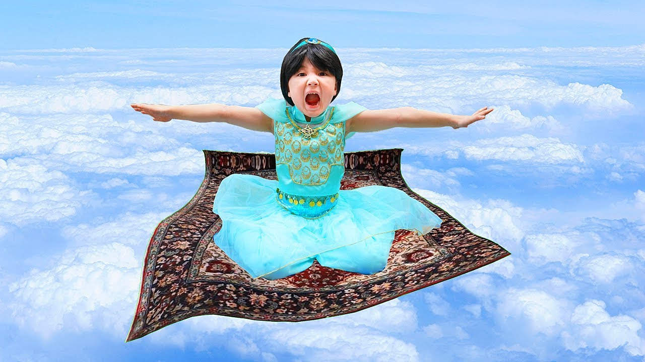 Disney Princess Jasmine Makeover! Fly to the sky with Aladdin's