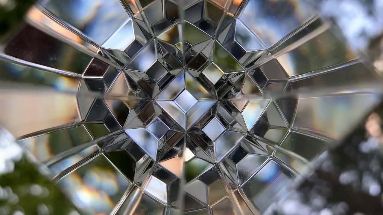 クリスタル万華鏡ペーパーウエイト（テレイドスコープ）