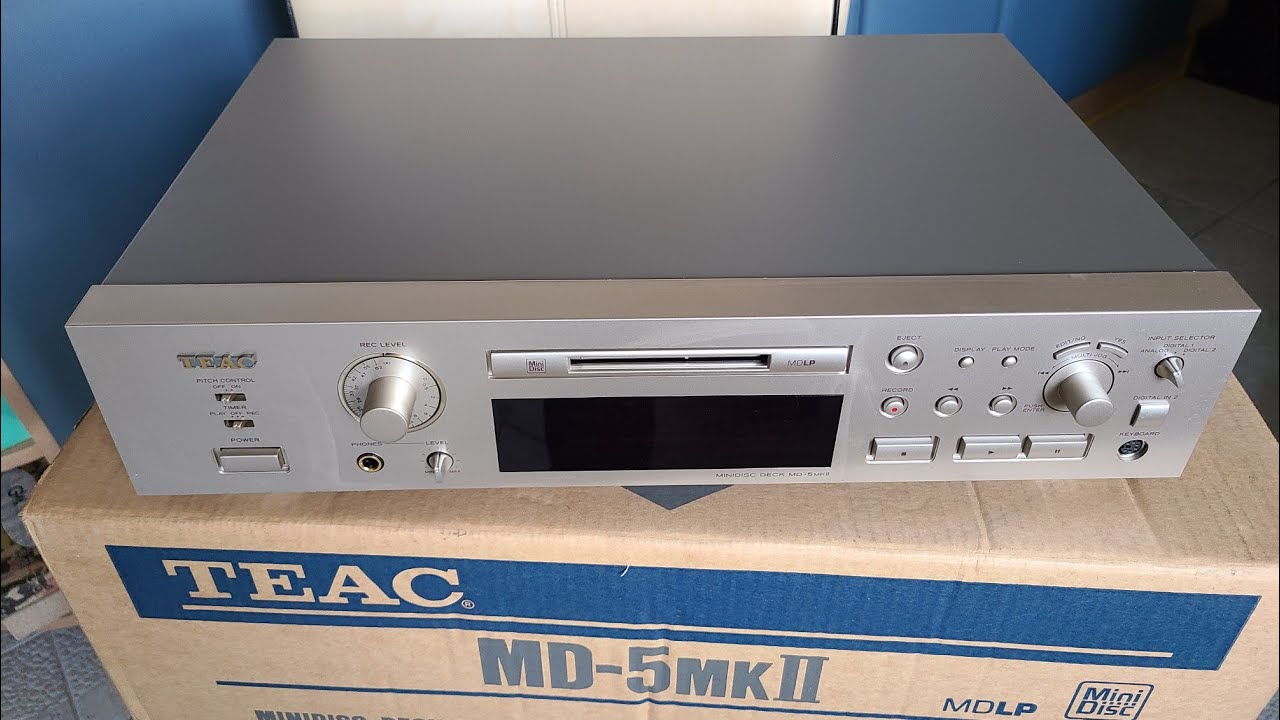 MiniDisc Deck TEAC MD-5mkII First PowerOn & operation test Первое