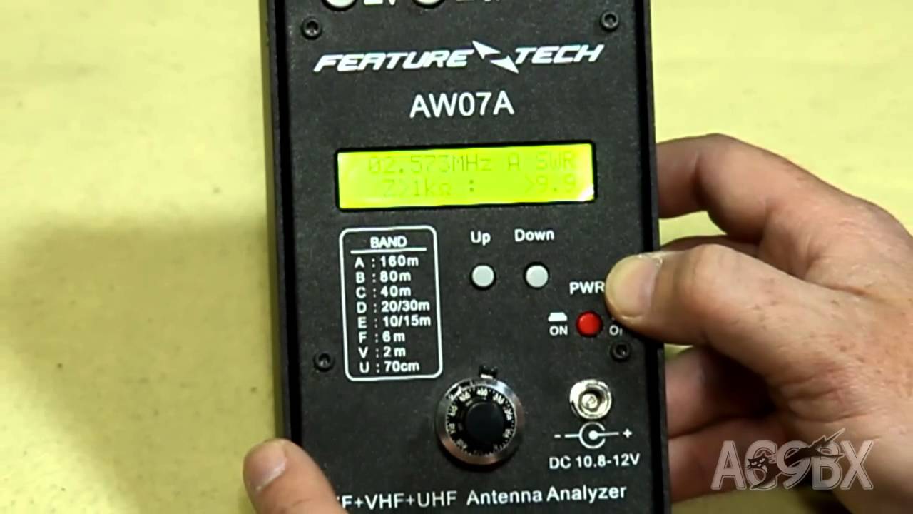 AW07A antenna analyzer - YouTube