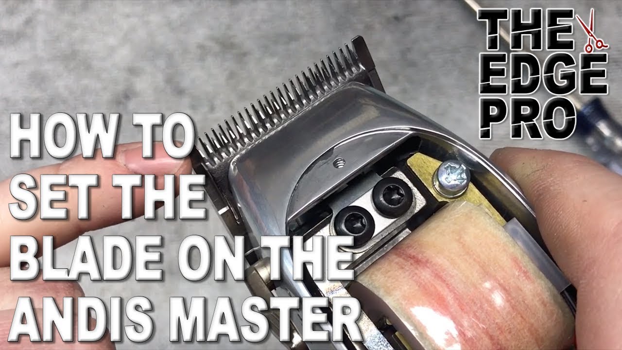 ANDIS MASTER SERIES - How to properly set the blade - YouTube
