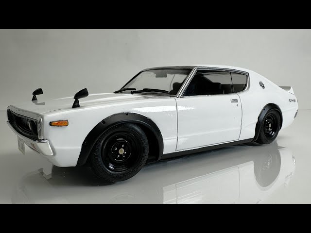 Building a '73 Nissan Skyline 2000GTR KPGC110 by Aoshima [ASMR