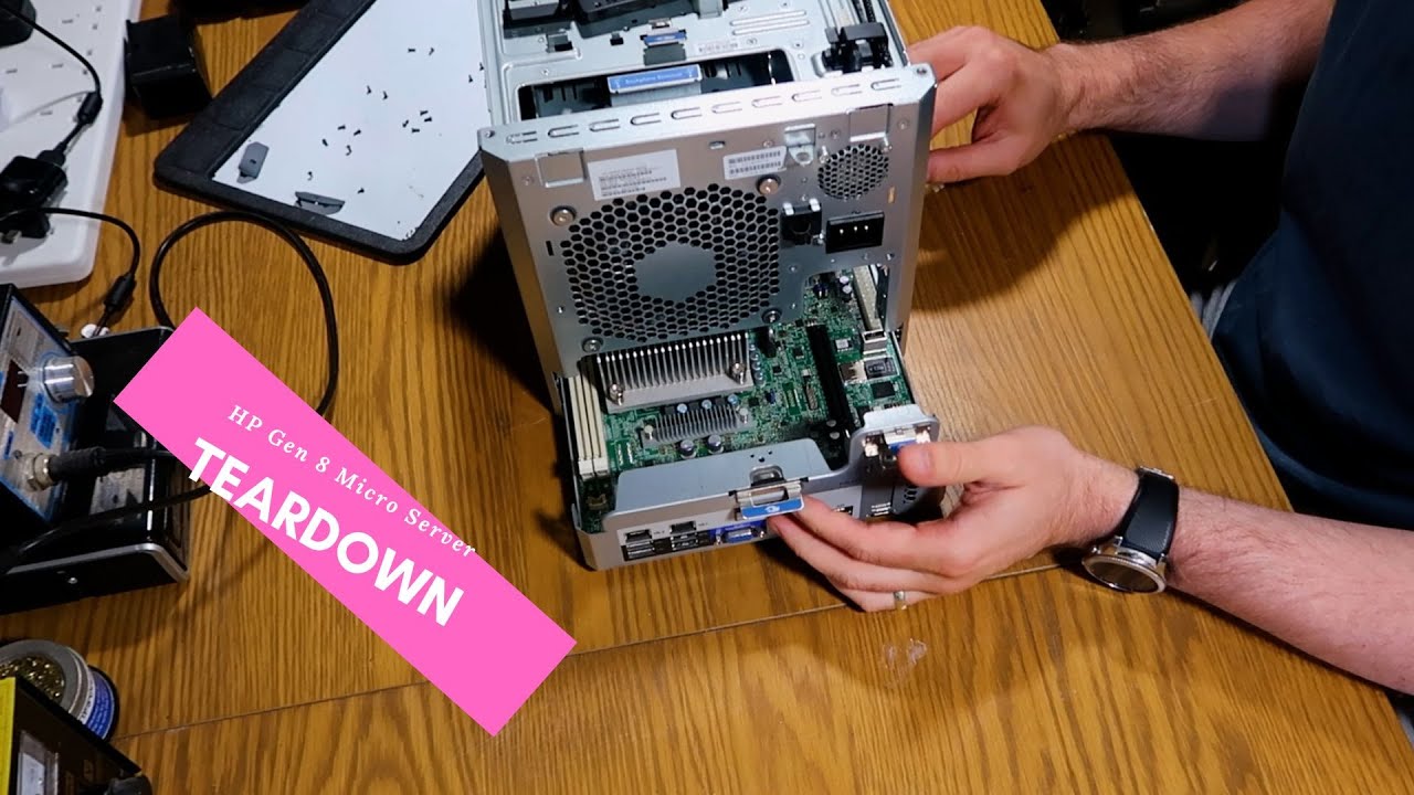 HP Gen 8 Micro Server - Teardown & CPU Replacement - YouTube