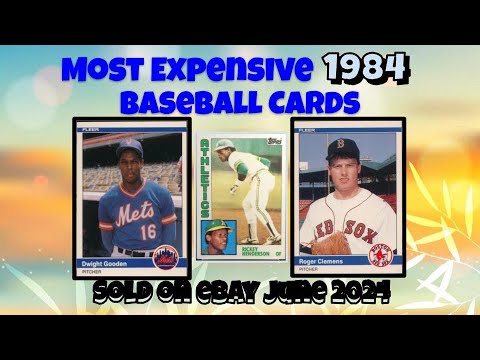 1984 Most Expensive eBay Sales Baseball Cards - June 2024 - YouTube