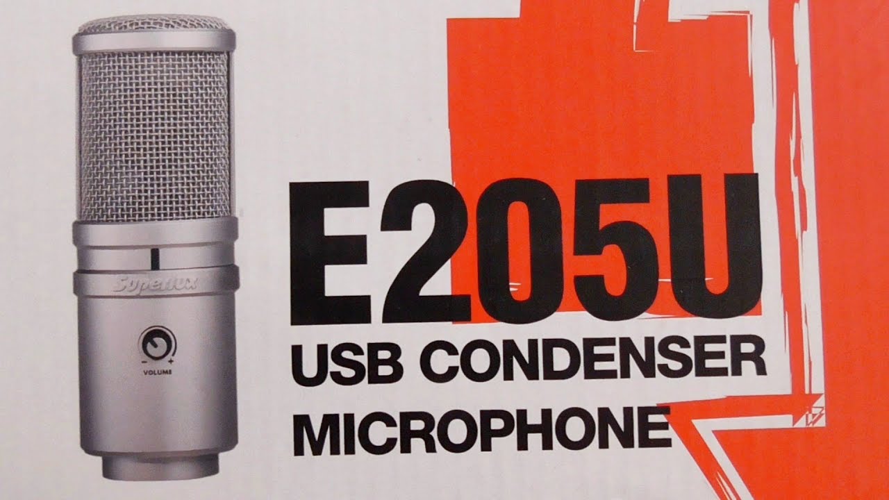Superlux E205U - USB Condenser Microphone (Unboxing, Specs, Manual