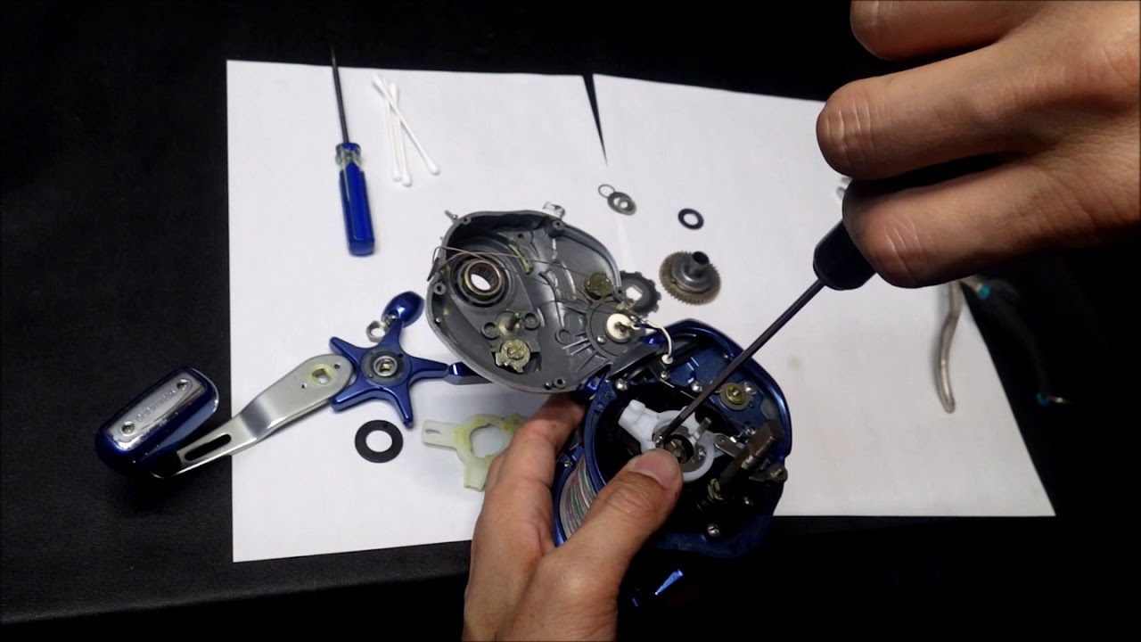 シマノ 電動丸3000H 修理 - YouTube