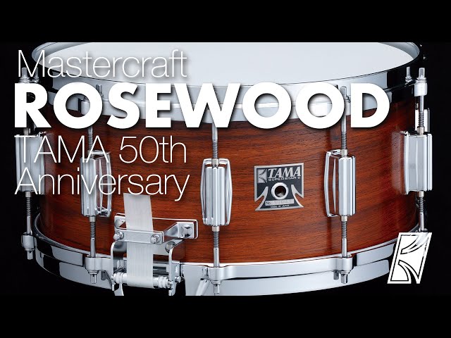 TAMA 50th Anniversary Limited Mastercraft Rosewood Reissue Snare