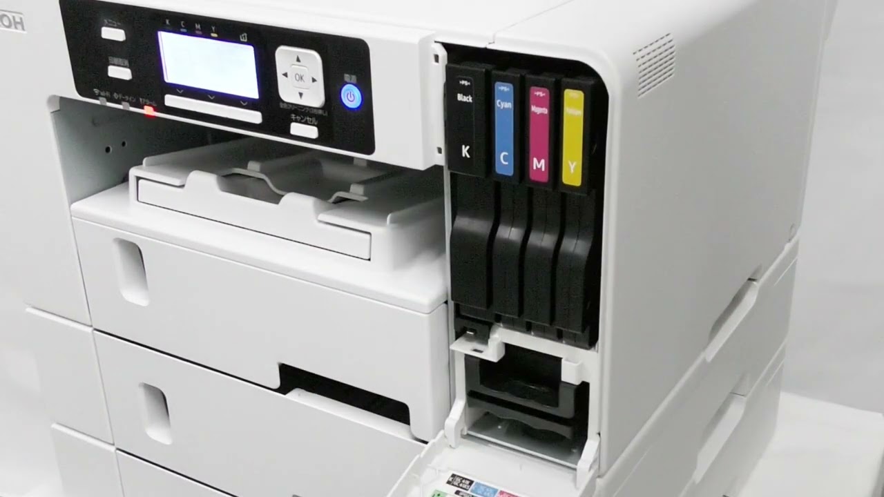 インクカートリッジ、廃インクボックスを交換する方法（RICOH SG製品群