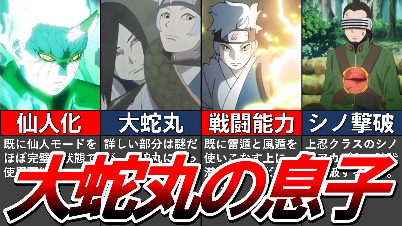 BORUTO】仙人モードまで大蛇丸の息子