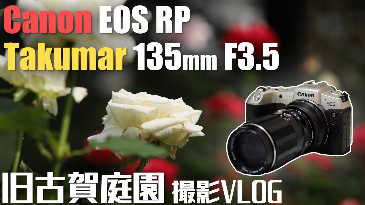 VLOG】オールドレンズ Super Takumar 135mm F3.5+EOS RP 旧古河庭園で