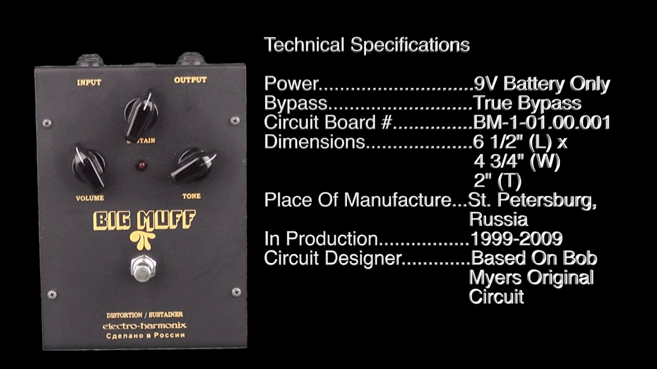 EHX Sovtek Big Muff Pi - YouTube