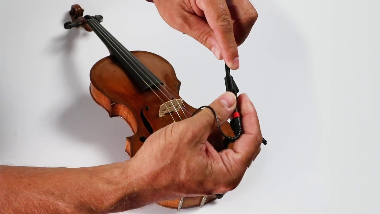 DPA】CORE4099楽器用マイクの装着方法【バイオリン】 - YouTube