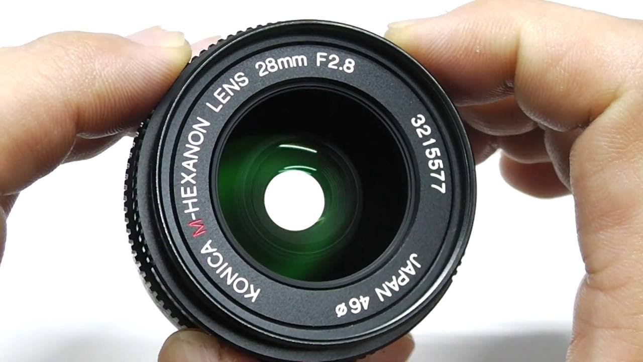 KONICA コニカ M HEXANON ヘキサノン 28mm F2.8 + UVフィルター +