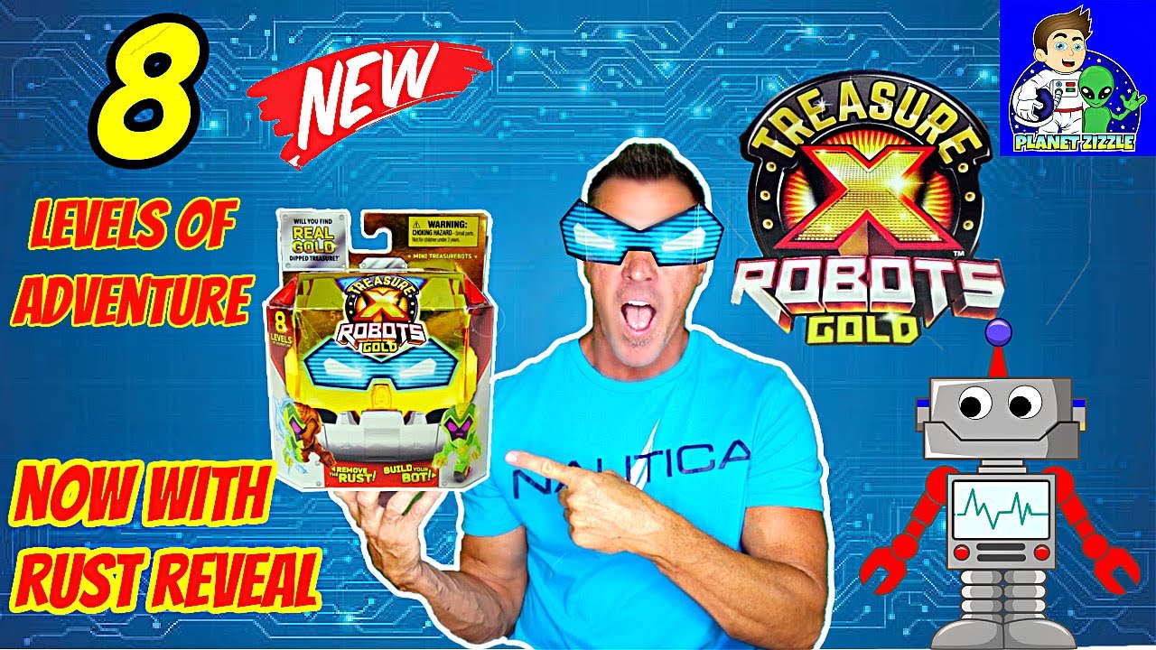 Treasure X Robots Gold 8 levels of adventure 16 new Robots - YouTube