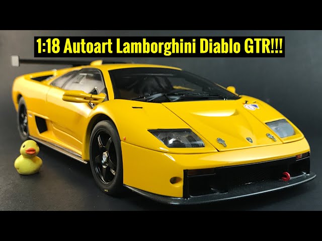 1:18 Autoart Lamborghini Diablo GTR Unboxing and Review! - YouTube