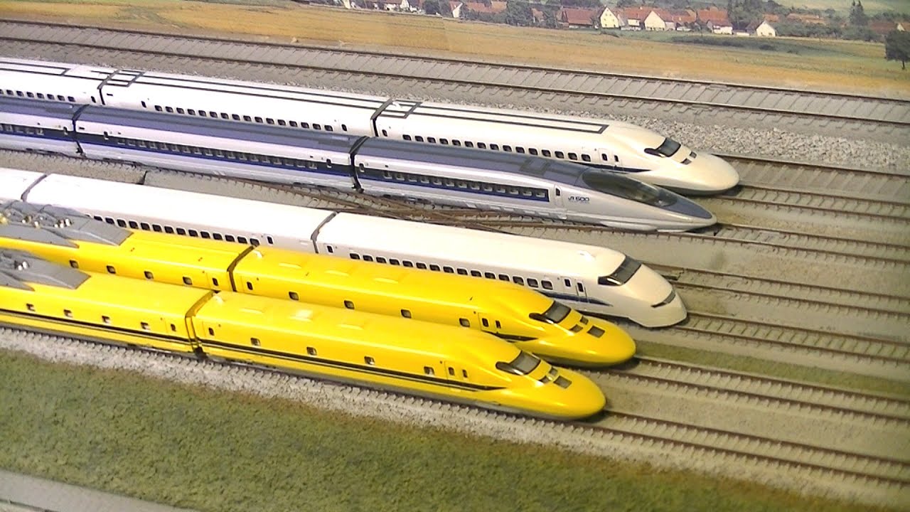 新幹線 ドクターイエロー・300系・500系・700系 Nゲージ - YouTube