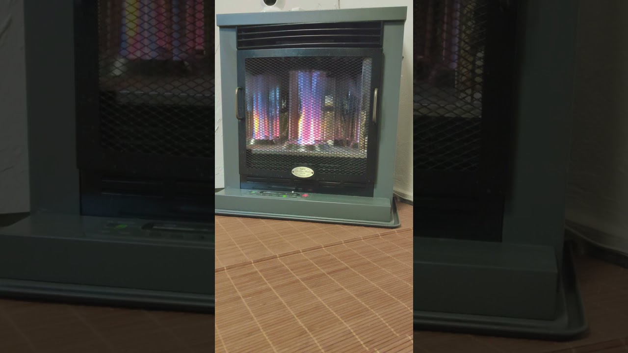 4K撮影 ASMR サンヨー フレアヒーター OFH-Z8H 点火の様子 ロータリー