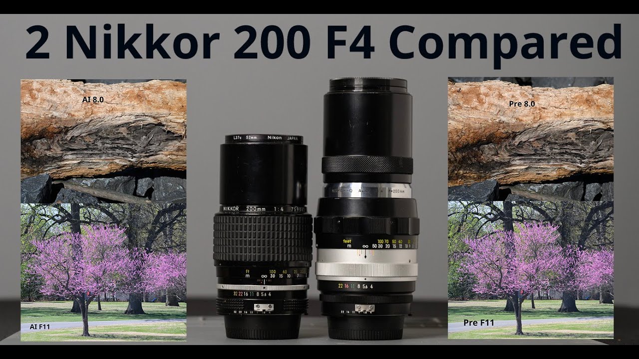 Comparing 2 Nikon Vintage 200mm F4 Lenses - YouTube