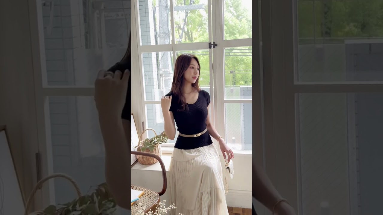 3点セット ] ベルト付きセットアップ [E3526] - レディース