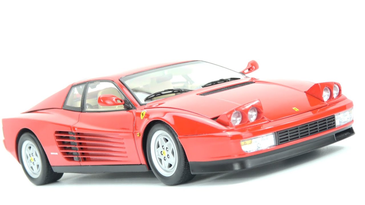 1/18 Kyosho Ferrari Testarossa 1989 - 4K High quality video - YouTube