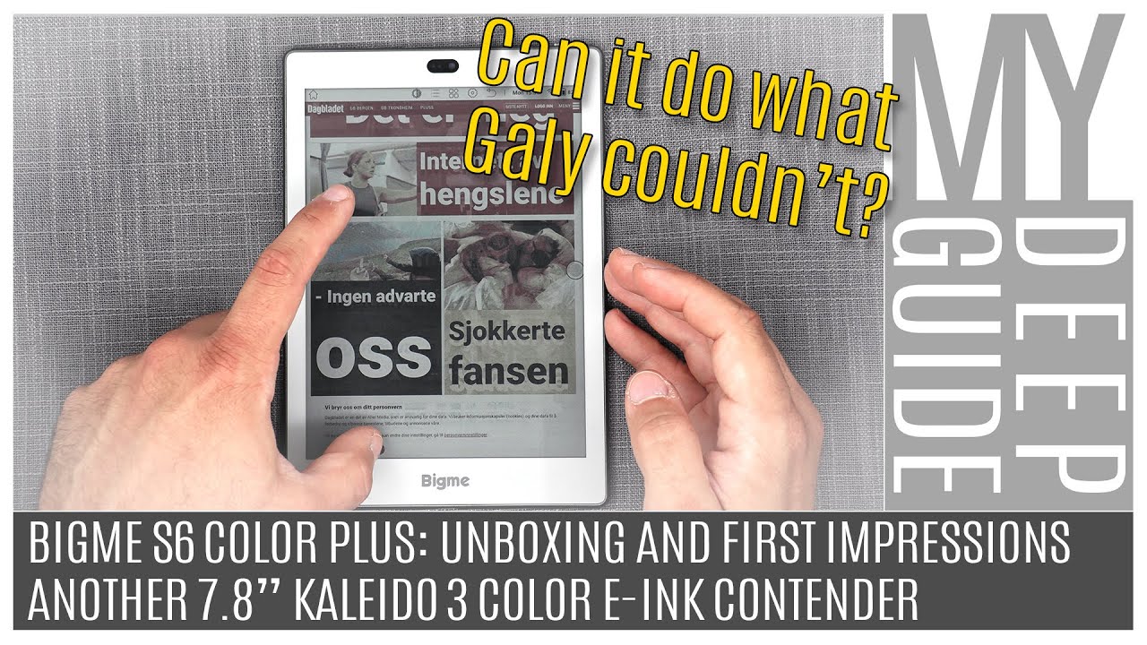 Bigme S6 Color Plus: Unboxing and First Impressions. Another 7.8