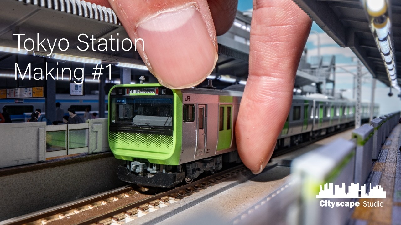 Tokyo Station Diorama #1】Yamanote & Keihin-Tohoku Platforms in 1