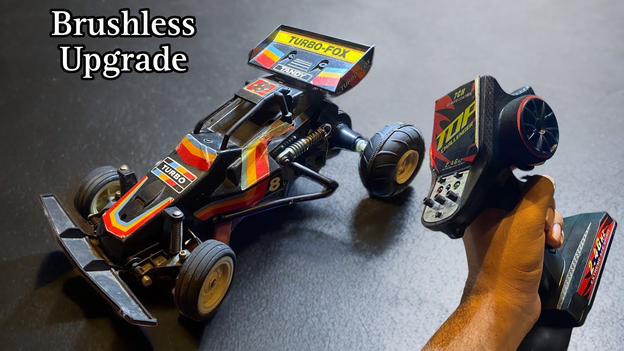 50 Years Old Rc Car Brushless Upgrade | Tandy Turbo Fox Upgrade